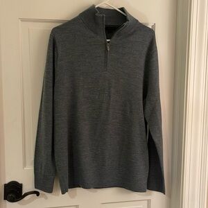 J crew factory merino wool blend 1/4 zip. Large